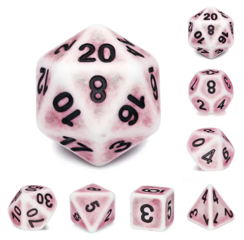 HD Opaque Standard Dice Set | Ancient Flower