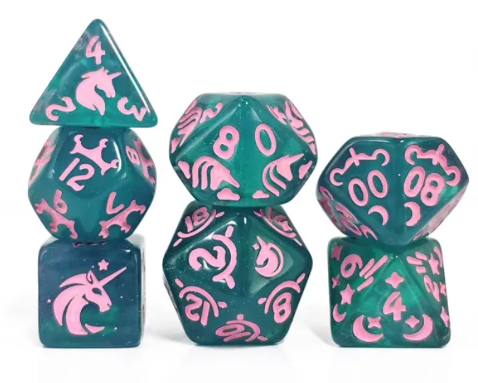 HS Opaque Standard Dice Set | Last Unicorn
