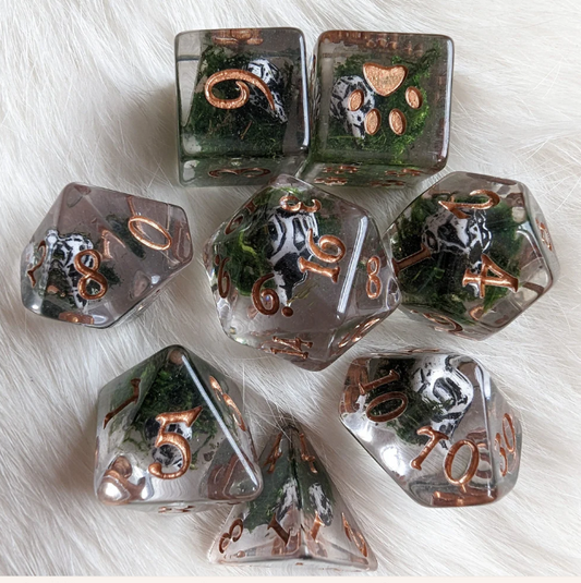 F&F 8pc Dice Set | Rune Raven