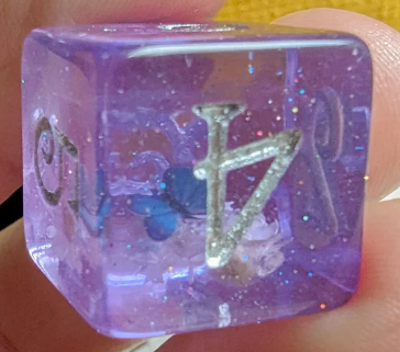 F&F 8pc Dice Set | Morphos Butterfly