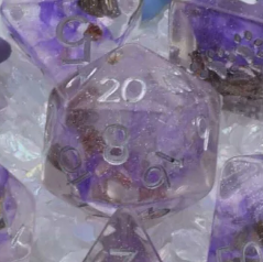 F&F 8pc Dice Set | Lavender