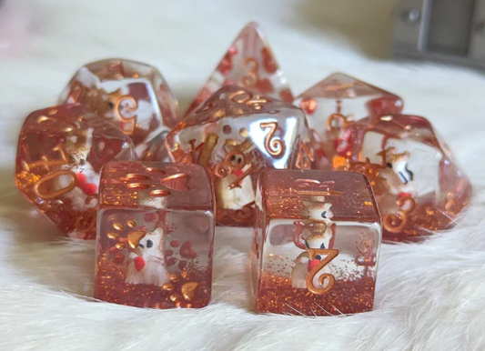 F&F 8pc Dice Set | Squirrels