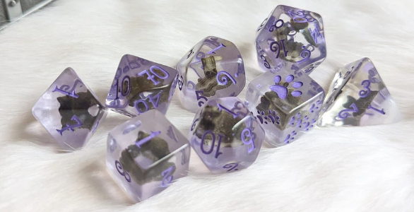 F&F 8pc Dice Set | Cat