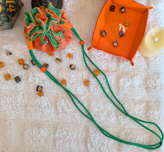F&F Pocket Dice Bag | Pumpkin