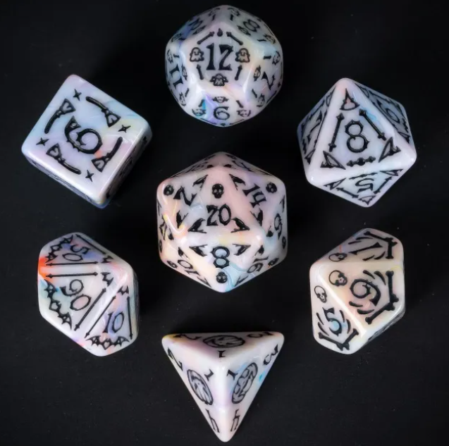 UD Opaque Standard Dice Set | All Souls Night