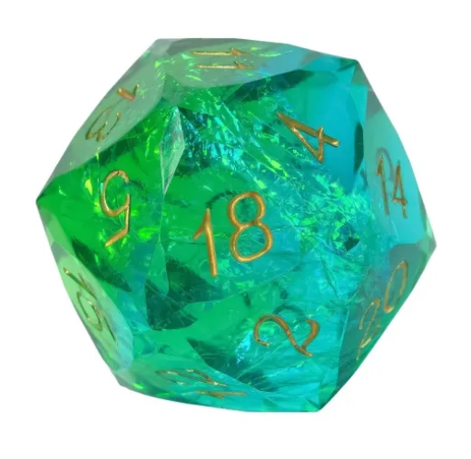 UD GIANT Resin Faceted 30MM D20 | Poseidon's Boon