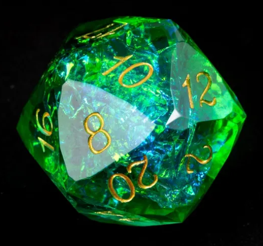 UD GIANT Resin Faceted 30MM D20 | Poseidon's Boon