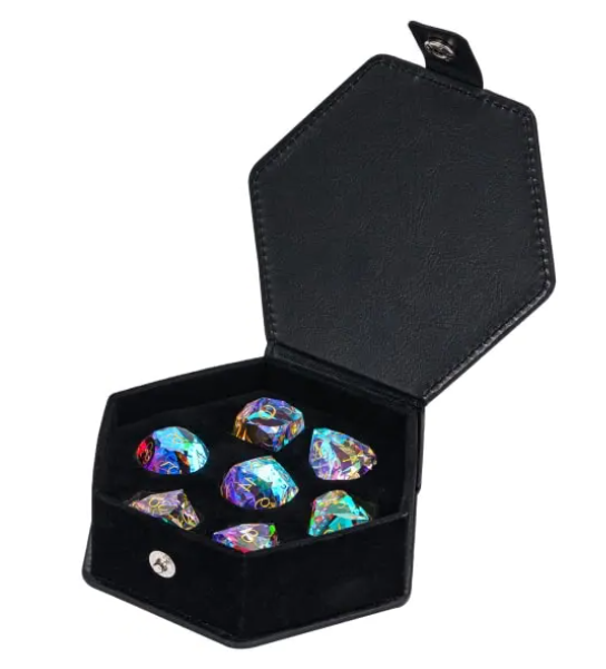 UD K9 Glass Standard Dice Set | Faceted