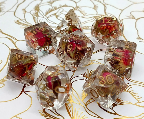 F&F 8pc Dice Set | Autumn Leaves