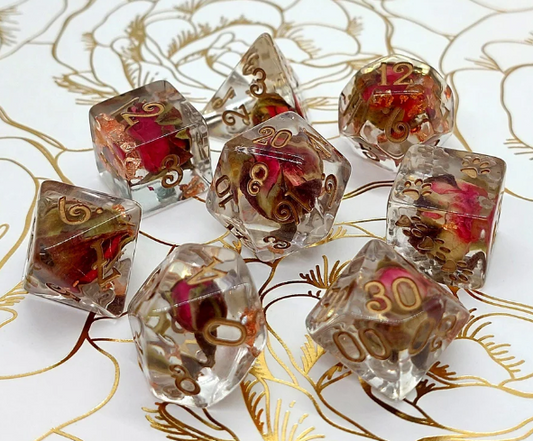 F&F 8pc Dice Set | Autumn Leaves