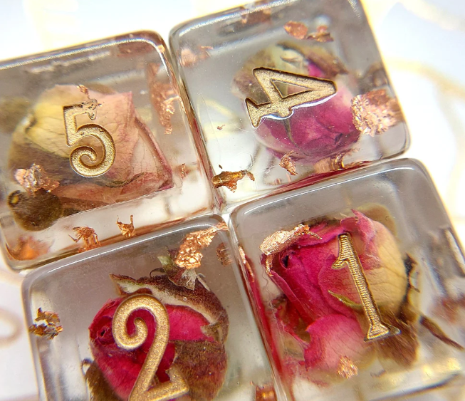 F&F 8pc Dice Set | Autumn Leaves