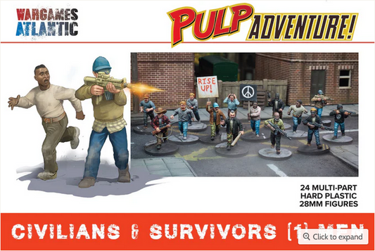 Man Civilians and Survivors - Pulp Adventure