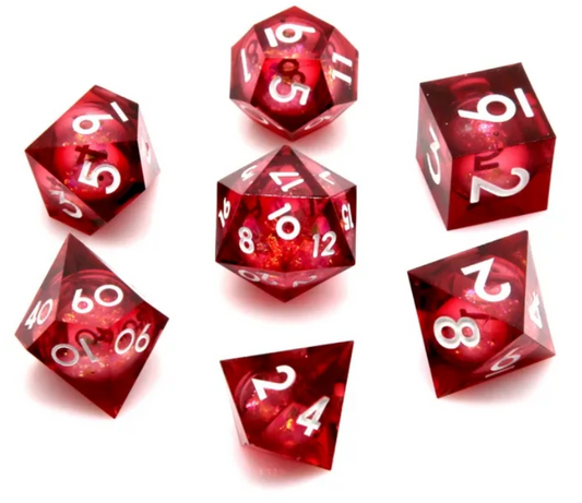 HS Liquid Core Standard Dice Set | Red Star