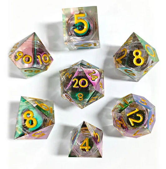HS Chromatic Liquid Core Standard Dice Set | Vernal