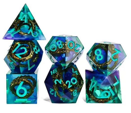 HS Sharp Edge Standard Dice Set | Davy Jones