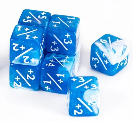 UD MTG 12D6 Positive Counter Dice Set | Winter