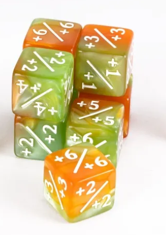 UD MTG 12D6 Positive Counter Dice Set | Sunset