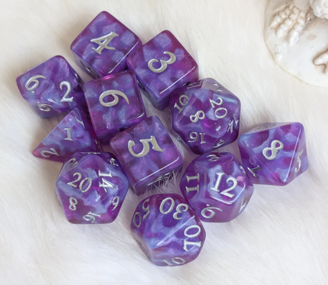 F&F 11pc Dice Set | Witch Bolt