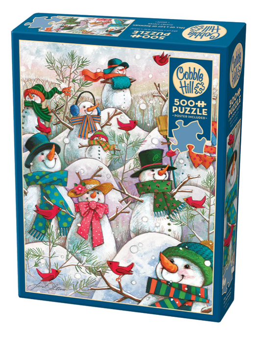 Hill of a Lot of Snowmen | 500pc Puzzle