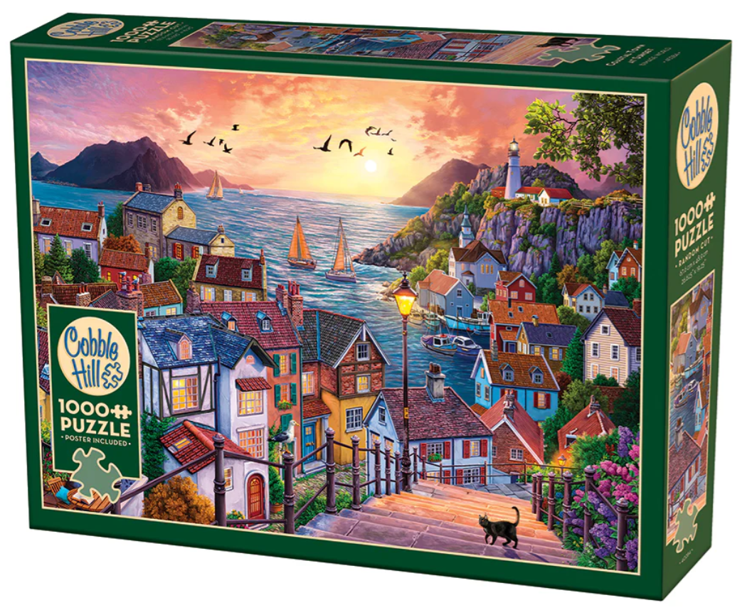 Coastal Town at Sunset | 1000pc Puzzle