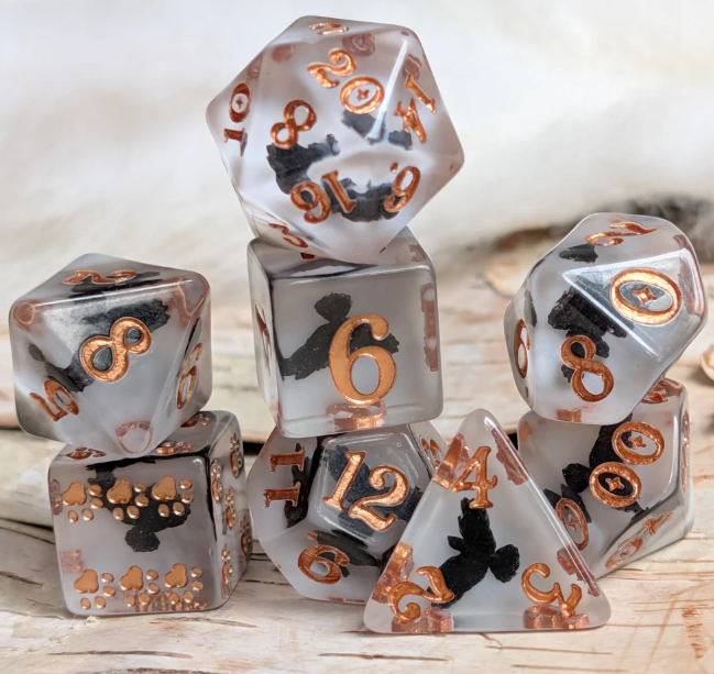 F&F 8pc Dice Set | Crow