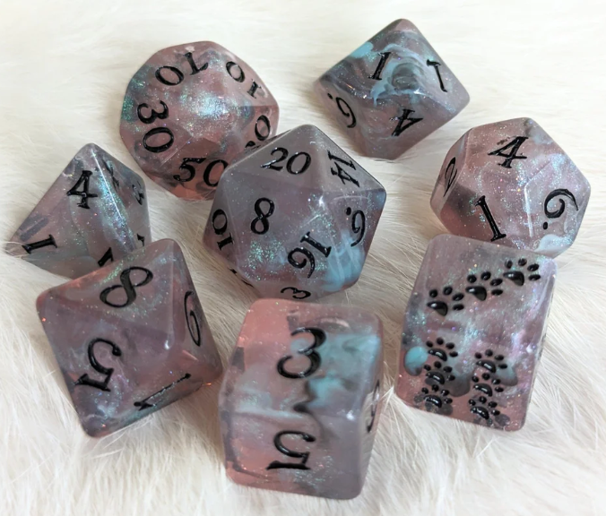 F&F 8pc Dice Set | Dissonant Whispers