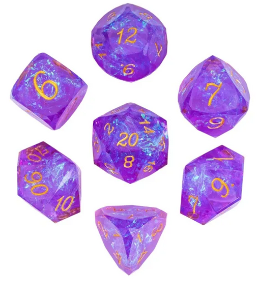UD Faceted Resin Standard Dice Set | Dionysus's Boon