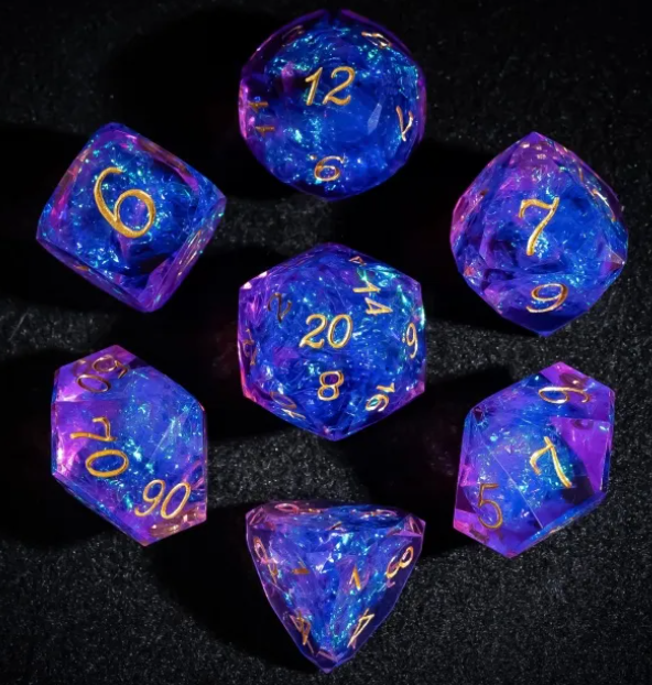 UD Faceted Resin Standard Dice Set | Dionysus's Boon