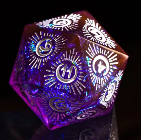 UD Resin Sharp Edge Standard Dice Set | Selene's Blessing