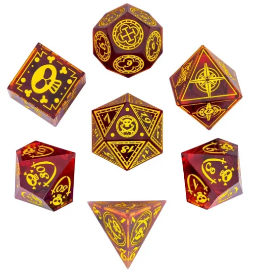 UD Resin Sharp Edge Standard Dice Set | Pirate
