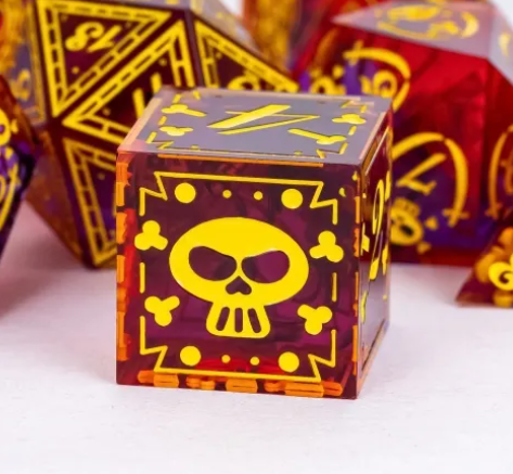 UD Resin Sharp Edge Standard Dice Set | Pirate
