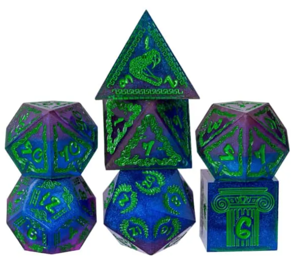 UD Resin Sharp Edge Standard Dice Set | Medusa