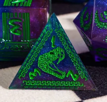 UD Resin Sharp Edge Standard Dice Set | Medusa