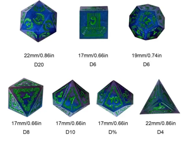 UD Resin Sharp Edge Standard Dice Set | Medusa