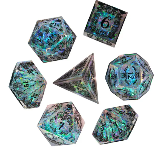 UD Resin Sharp Edge Standard Dice Set | Wild West