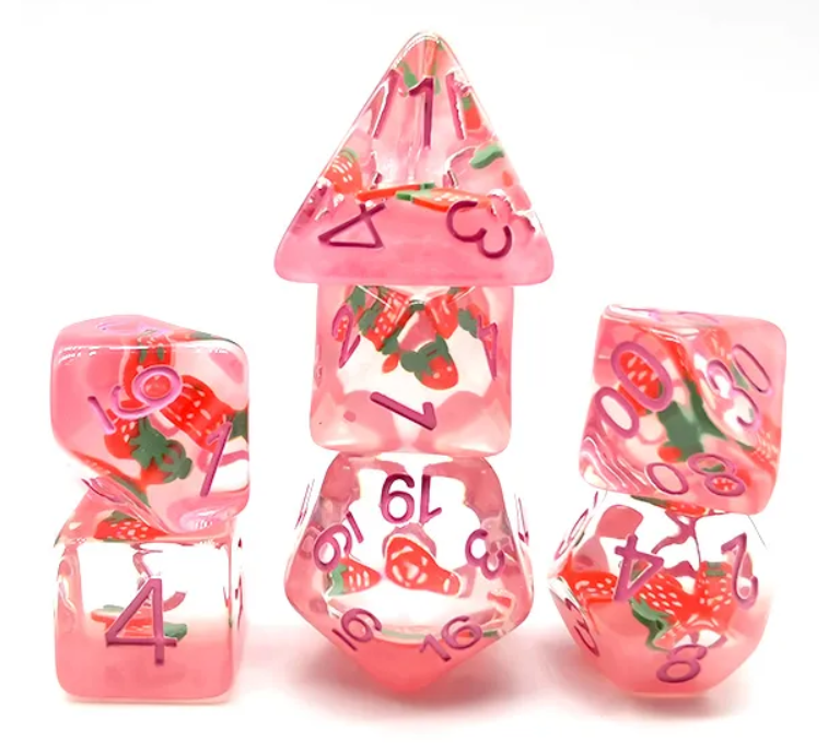 HS Object Inclusion Standard Dice Set | Strawberries