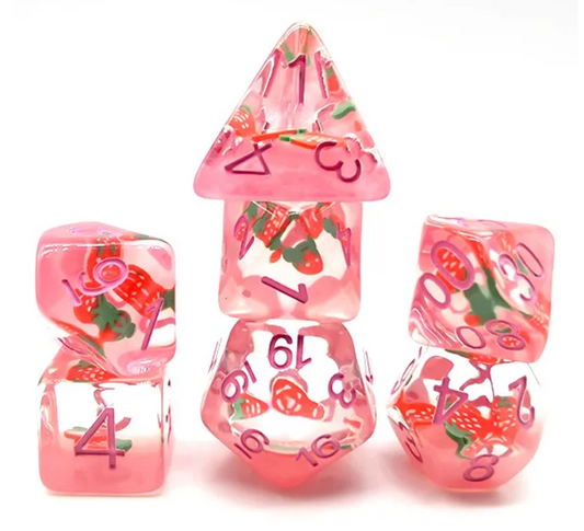 HS Object Inclusion Standard Dice Set | Strawberries