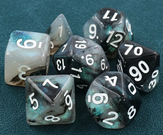 HD "Stellar" GLOW Galaxy Standard Dice Set