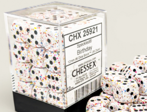 36D6 Speckled Dice Block | Birthday