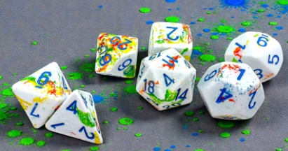 7DPoly Brush Series Dice Set | Breezy