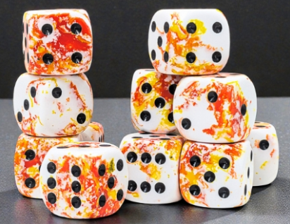 12D6 Brush Series Dice Block | Sunrise