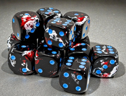 12D6 Brush Series Dice Block | Dark Side