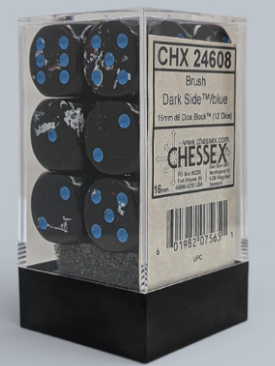 12D6 Brush Series Dice Block | Dark Side