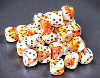 36D6 Brush Series Dice Block | Sunrise