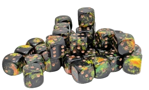 36D6 Brush Series Dice Block | Deep Forest