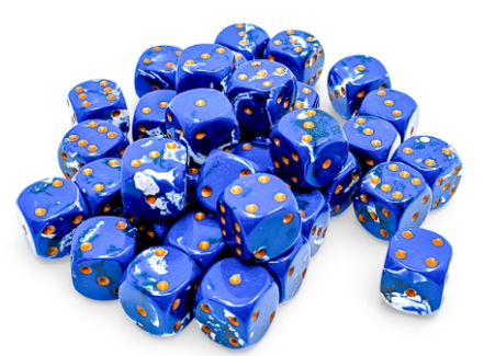 36D6 Brush Series Dice Block | Wavebreak