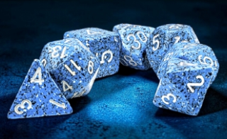 7DPoly Speckled Dice Set | Ocean