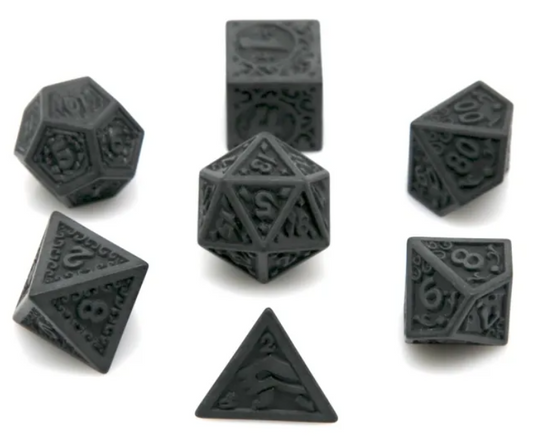 HS Opaque Standard Dice Set | Magic Flame (Black)