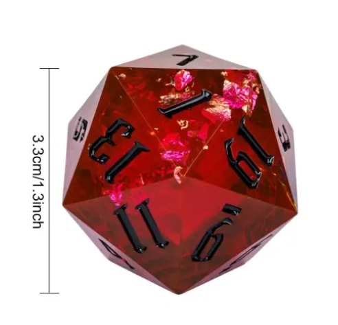 UD GIANT Resin Sharp Edge 33MM D20 | Ruby