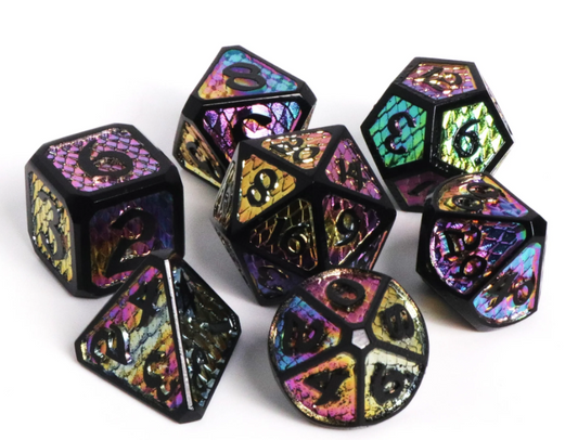 DHD Full Metal Standard Dice Set | Wildfyre